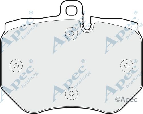 APEC BRAKING Комплект тормозных колодок, дисковый тормоз PAD1720